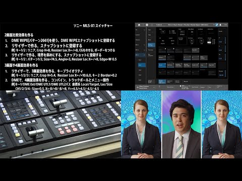 MLS-X1スイッチャー操作説明ビデオ[2画面比較効果、3画面や4画面効果を作る]【ソニー公式】