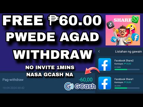 FREE ₱60.00 GCASH WITHDRAW AGAD! PARTILHAR APP HOW TO WITHDRAW FREE ₱60 PESOS PER USER