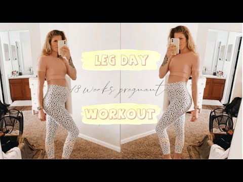 PREGNANCY Leg Day Workout/SARAHS DAY active wear review