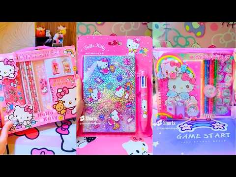 Hello Kitty Stationery Set Satisfying Unboxing ASMR 🌸🎀