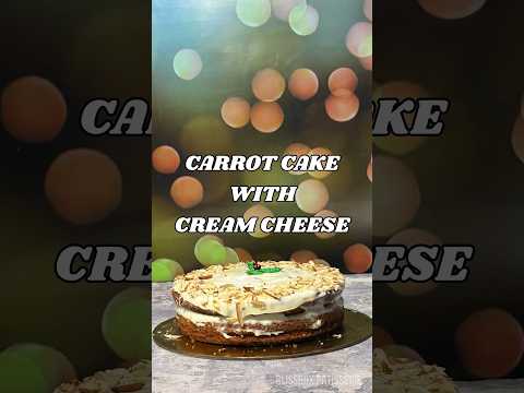 CARROT CAKE WITH CREAM CHEESE FROSTING|CARROT CAKE RECIPE #fypシ #shorts #shortvideo #viral #trending