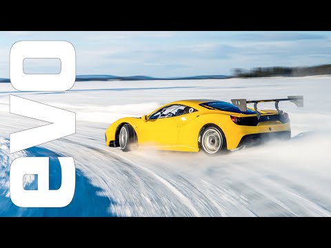 Ferrari ice race – flat out lap of Silverstone