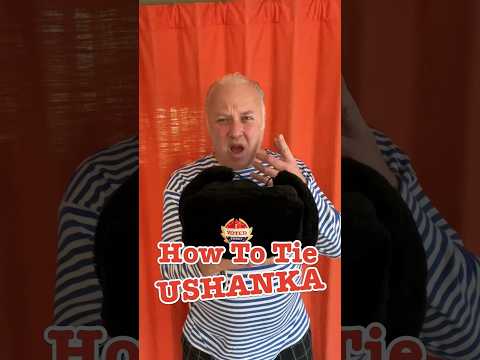 How To Tie Ushanka #crazyrussiandad #ushanka #furhat #howto #russia #russian #lifehack