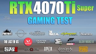 RTX 4070 Ti Super + Ryzen 7 7800x3D : Test in 18 Games