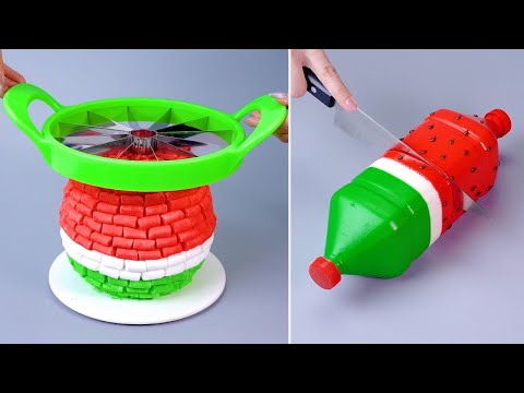 Yummy Watermelon Cake Tutorials 🍉 Easy Dessert Recipes |  Delicious Cake Decorating Hacks