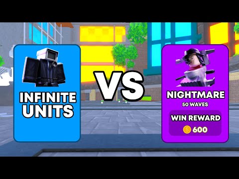 INFINITE Camerawomen VS NIGHTMARE Mode In Toilet Tower Defense..