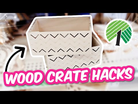 *NEW* High-End Dollar Tree DIYS Using Wood Crates | 2024 Krafts by Katelyn