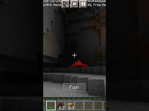 I catch the spider using fishing rod in Minecraft #shorts