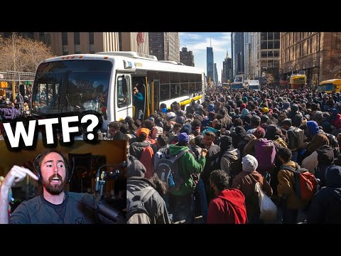 Migrants Flood NYC To Avoid Trump Deportations | Asmongold Reacts