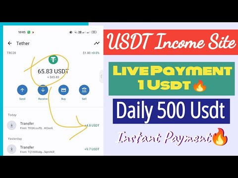 New USDT Earn Money Site 2023 | $57 USDT Sign Up Bonus | Earn USDT shopping mall income site