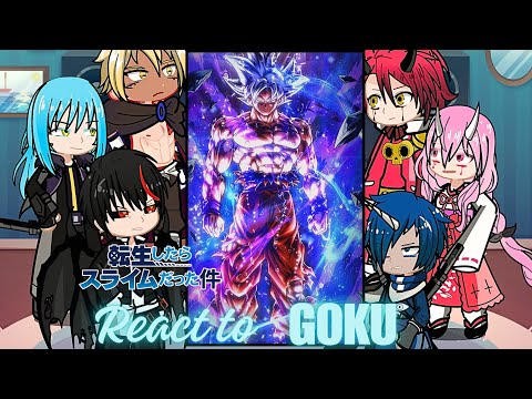 Rimuru Tempest react to super saiyan blue Goku | Dragonball heroes | Gacha life 2  | slime |