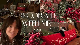 Christmas Decorate with Me 🎄 | Traditional Red Berries, Tartan & Winter Walk ❄️🐾