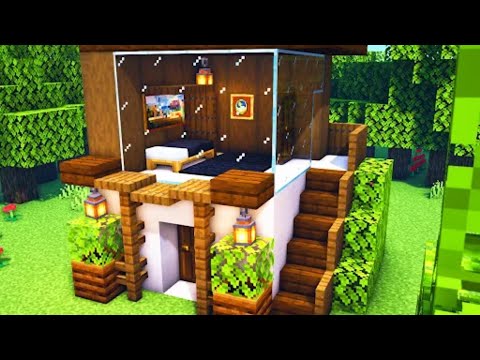 How to build a small modern house in minecraft