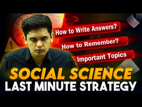 Social Science Last Minute Strategy To score 95%🔥| Class 10th| Prashant Kirad|