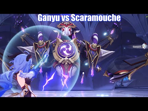 Genshin Impact - Scaramouche vs Solo Ganyu Boss Fight