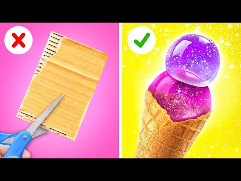 BRILLIANT DIY IDEAS FOR PARENTS💰 Rich vs. Broke Hacks! Art Crafts for Family Fun by 123 GO! SCHOOL