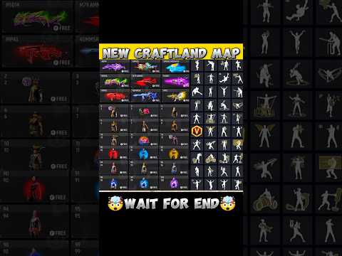 New Craftland Map All Bundle And Emote ❤️😂 #freefire #shorts #trending