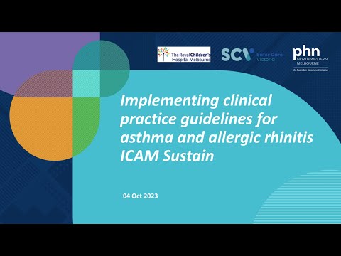 ICAM community of practice - session 1: Implementing clinical practice guidelines (4 October 2023)