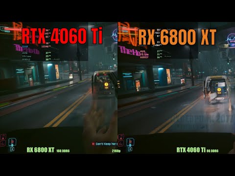 RX 6800XT vs RTX 4060Ti - 4k Gaming