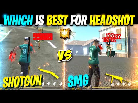 Smg Vs Shotgun 😈 Which Is Best For Headshot | Drag Vs One Tap Which Is Best | Garena Free Fire