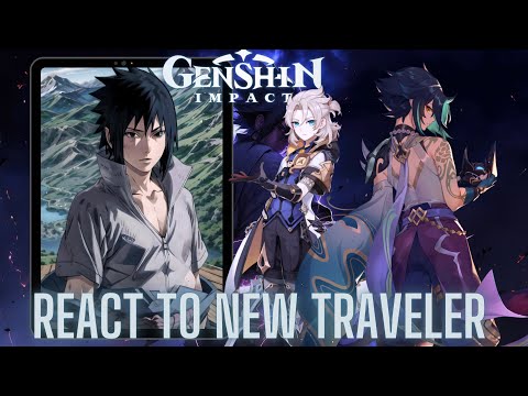 Genshin impact react to Aether as Sasuke uchiha | naruto shippuden | Gacha life 2 Madara