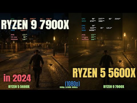 RYZEN 7900X  vs RYZEN 5600x in 2024