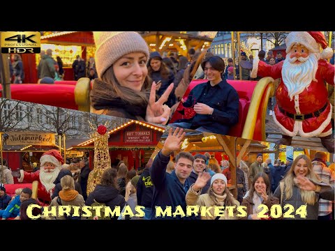 Julemarked 2024 🎅 Copenhagen Denmark | Christmas Markets | Saturday, 9 November | 4K Walking Tour