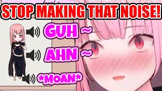 Calli Reacts to Her Yabai Sounds in This Fan Game *Use Headphones*【Hololive EN】