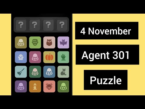 4 November Agent 301 Daily Puzzle | Daily Puzzle Agent 301 4 November | Agent 301 Daily Puzzle