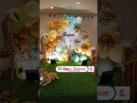 Jungle theme decoration Bangalore Balloons Avenue 8143443344