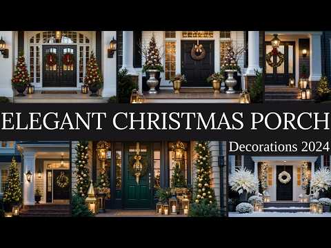 Elegant Christmas Porch Decorations 2024: A Timeless Holiday Welcome