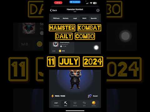 Hamster Kombat Daily Combo: 11 July 2024  #crypto #hamsterkombat #dailycombohamsterkombat