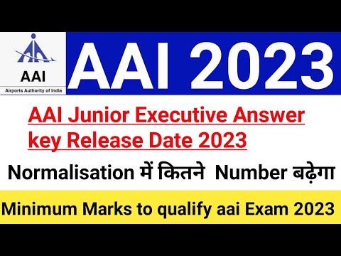 AAI Junior Executive Answer key Release Date 2023|AAI Junior Executive Expected Cutoff 2023|#aaiexam