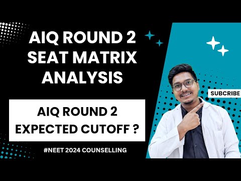 AiQ round 2 seat matrix, Aiq Round 2 expected cutoff ? || Dr Counsellor Neet