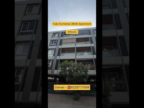 Fully Furnished 3Bhk Apartment For Sale At Akota Vadodara