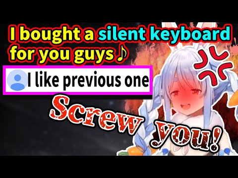 Pekora bought a new keyboard but her listeners don't like it