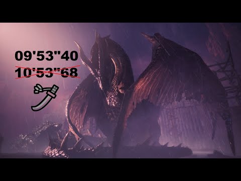 【MHWI:PC】 Fatalis longsword solo 09'53"40 | 傳說中的黑龍 太刀solo |  ミラボレアス 太刀 ソロ