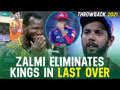 PSL Throwback | 𝘡𝘢𝘭𝘮𝘪 𝘌𝘭𝘪𝘮𝘪𝘯𝘢𝘵𝘦𝘴 𝘒𝘪𝘯𝘨𝘴 𝘪𝘯 𝘓𝘢𝘴𝘵 𝘖𝘷𝘦𝘳 | Peshawar Zalmi vs Karachi Kings | Best of PSL