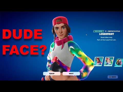 Does She Look Like a Dude? LOSERFRUIT Skin Review by Quantum Camper Fortnite Chapter 5 Season 4