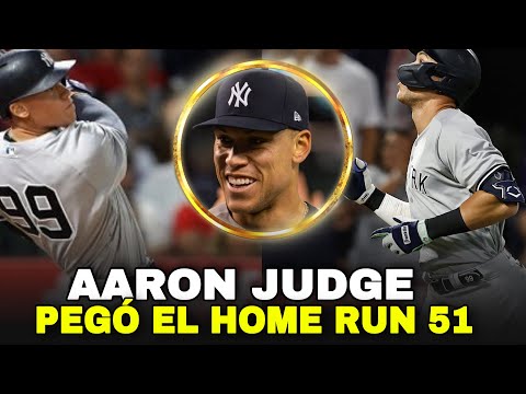 AARON JUDGE PEGÓ EL HOME RUN 51 DE LA TEMPORADA, YANKEES VS ANGELS - MLB BASEBALL SPORTS