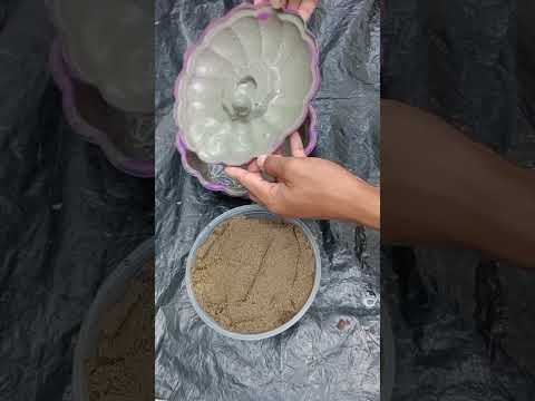 Amazing Perfect Beautiful Cement Flower Pots.  #diy #shortvideo