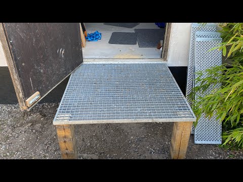 Making stairs and landing into my workshop - part 1 of 2