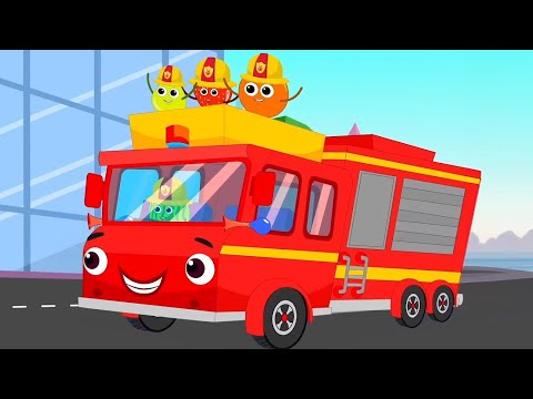 Wheels On The Firetruck - Fire Brigade & Nursery Rhymes for Babies