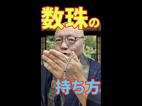 大人のマナー　正しい数珠の使い方講座【サンゾウ法師の人生幸路】　#shorts