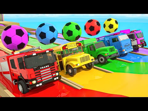 Baa Baa Black Sheep Song | soccer balls and colorful buses | Baby Nursery Rhymes & Kids Songs