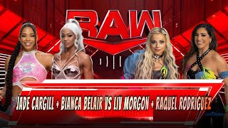 Jade Cargill & Bianca Belair vs. Liv Morgon & Raquel Rodriguez Tag Team Match | WWE Nov 15, 2024