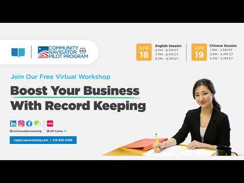 Boost your Business with Record Keeping | CNPP Free Virtual Workshops