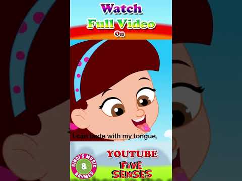 Five Senses Song #shorts #youtubeshorts #rhymes #ytshorts