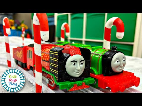 Thomas and Friends Christmas Motorized Train Races