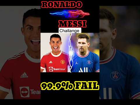 Cr7 Vs Messi Viral Stop Challange#cronaldo 99.9% Fail #shorts #football #fifa #ronaldo #cr7 #messi